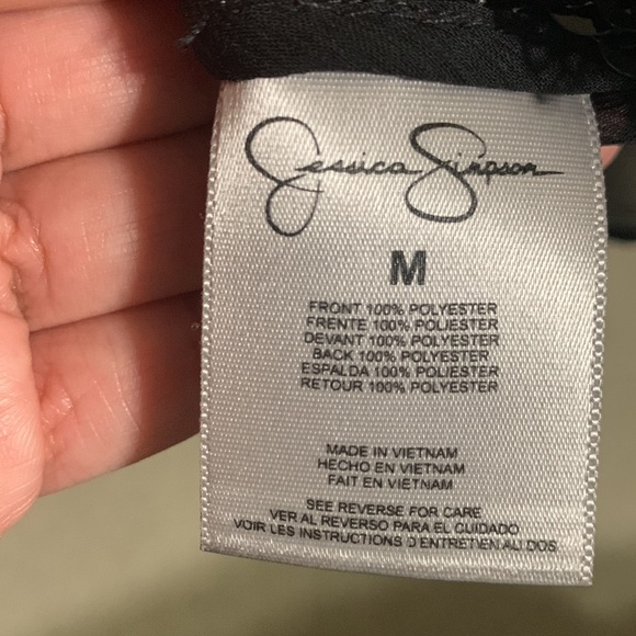Jessica Simpson Black  sequin tank top - Picture 10 of 10